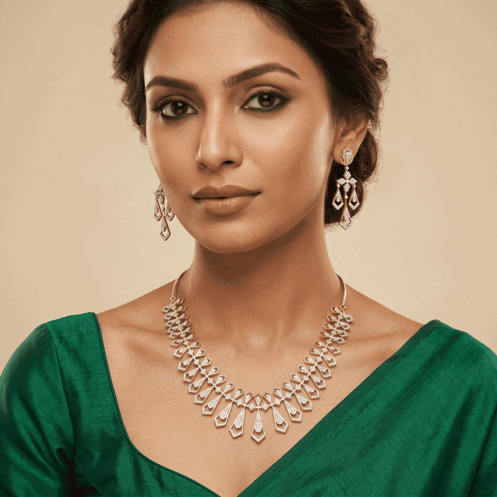 Gold D Necklace
