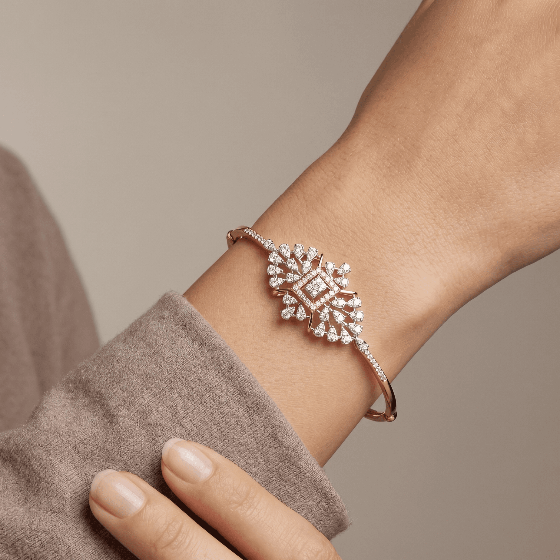 Gold D Bracelet