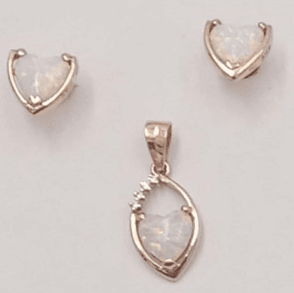 Rose Gold Pendant Set