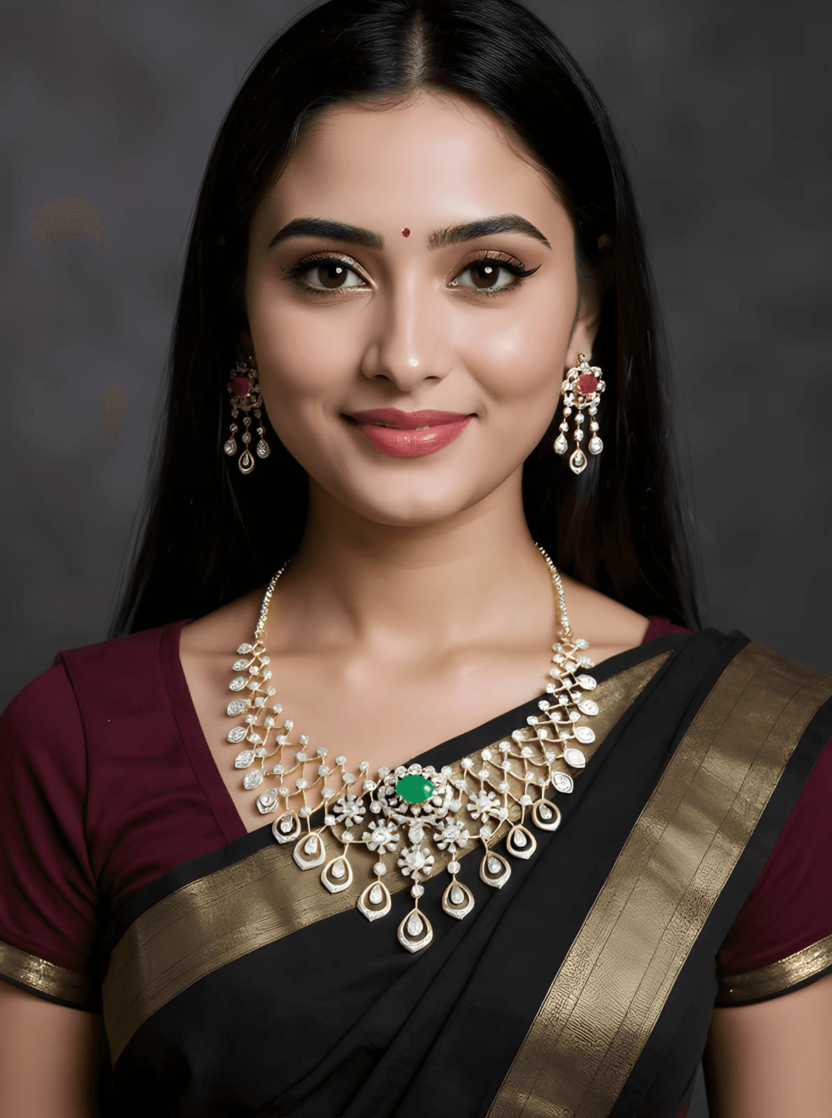 Gold D Necklace