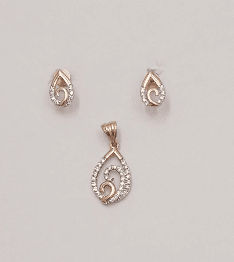 Rose Gold Pendant Set