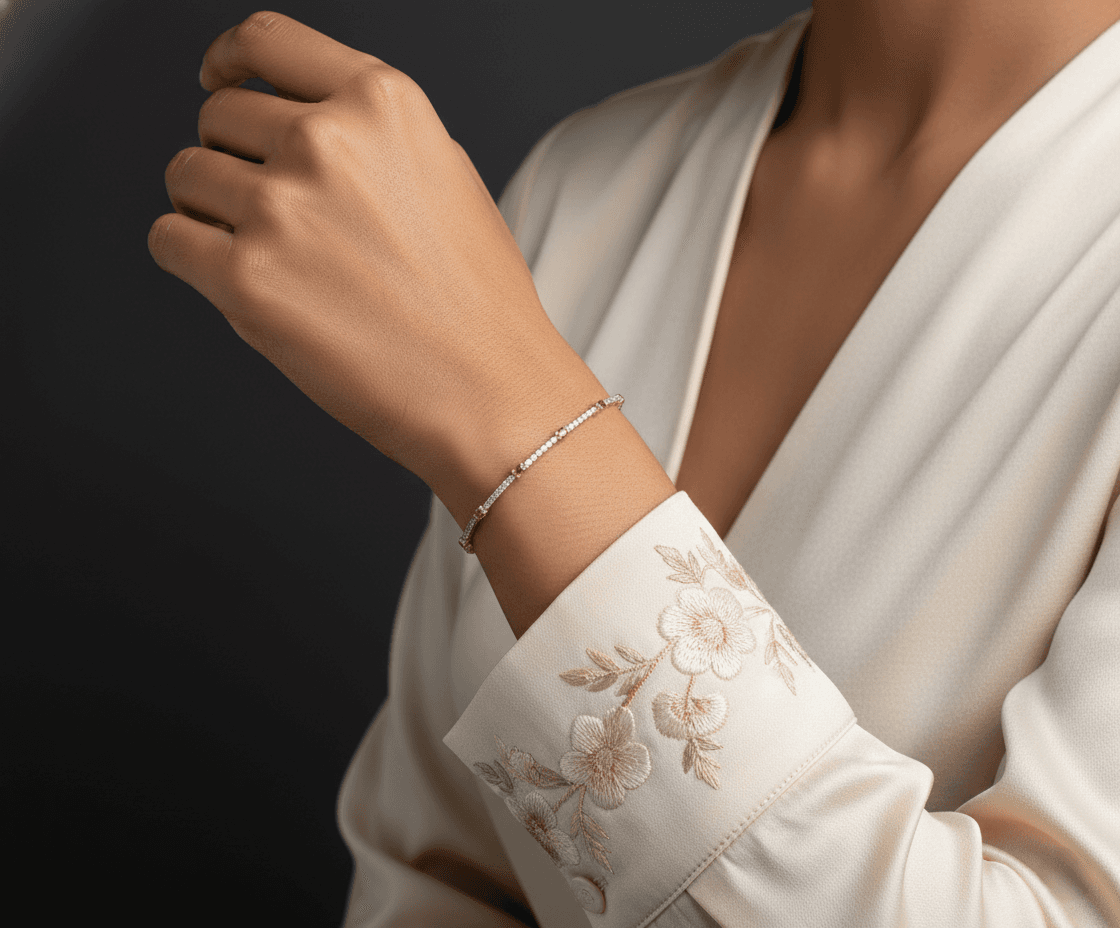 Gold D Bracelet