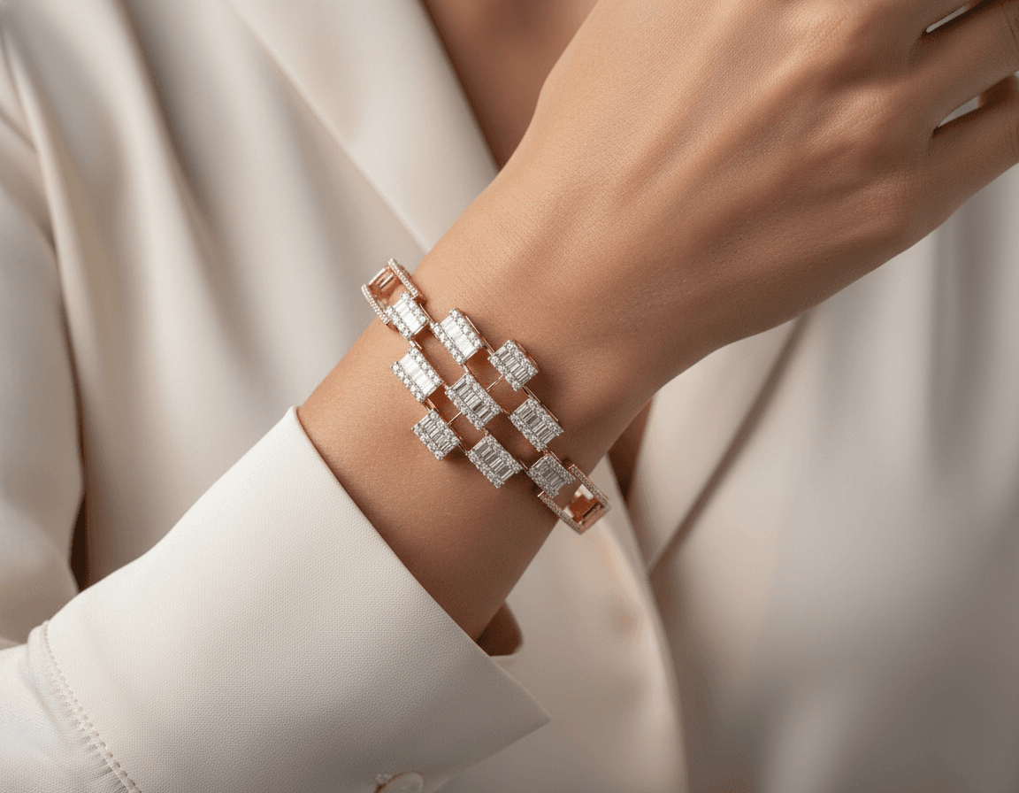 Gold D Bracelet