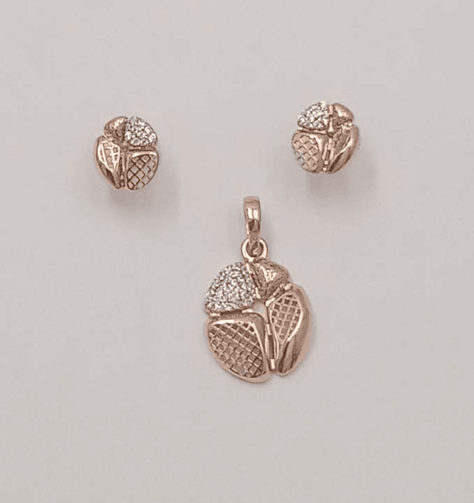 Rose Gold Pendant Set