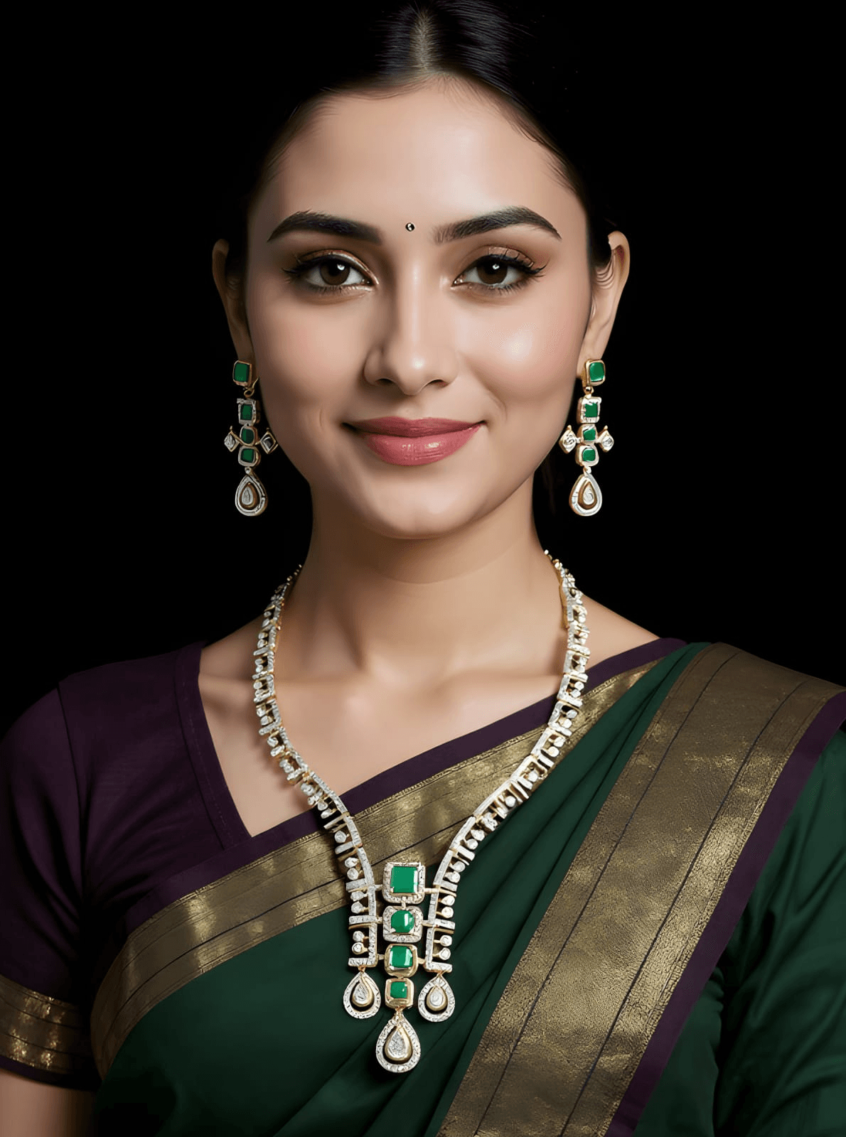 Gold D Necklace