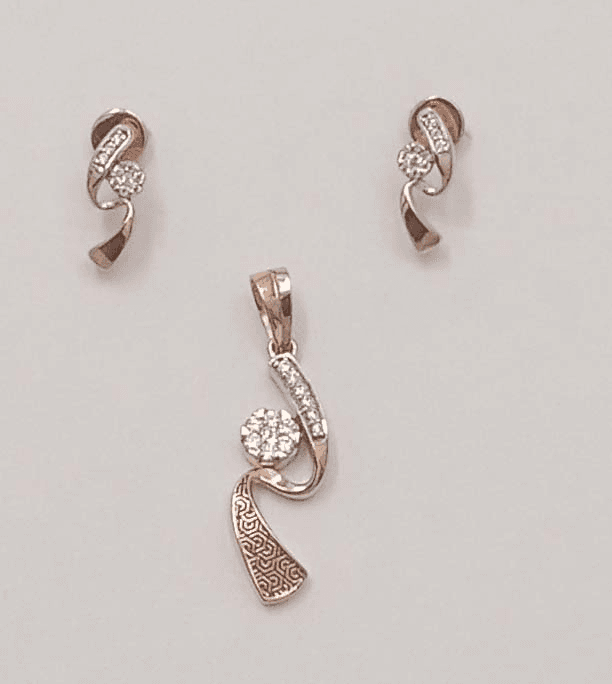 Rose Gold Pendant Set