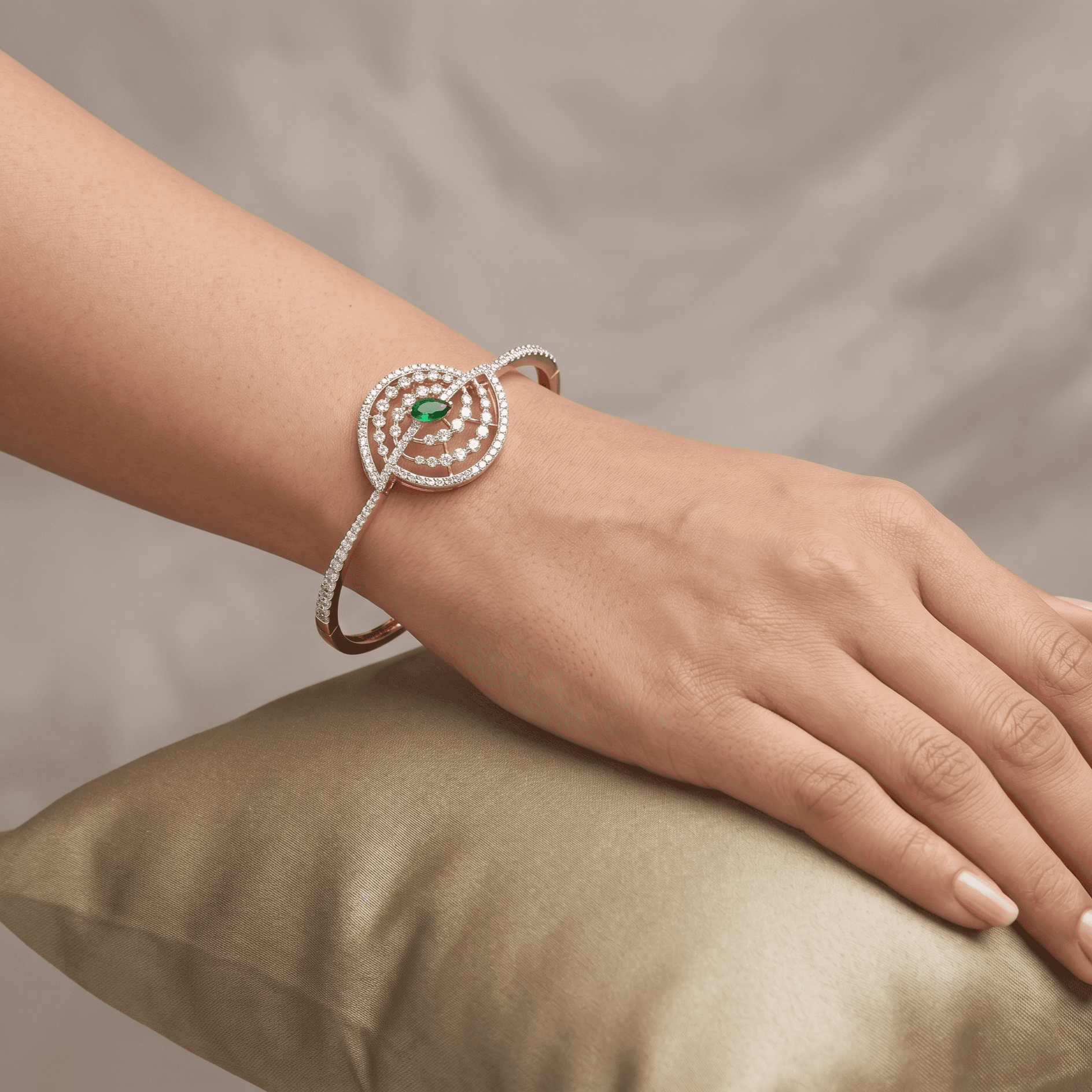 Gold D Bracelet
