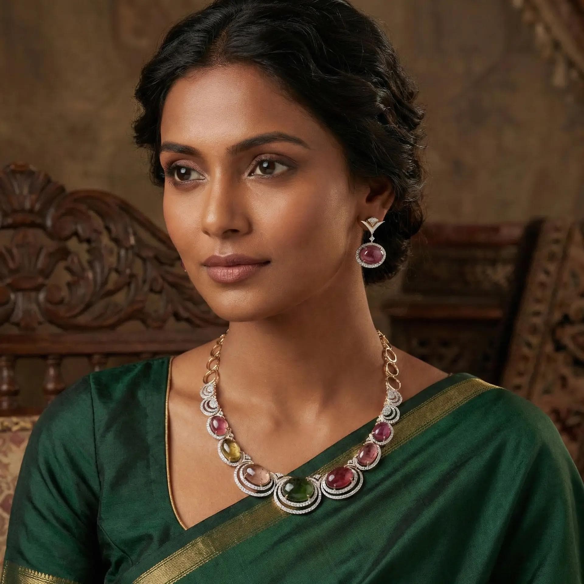 Diamond Necklace Set