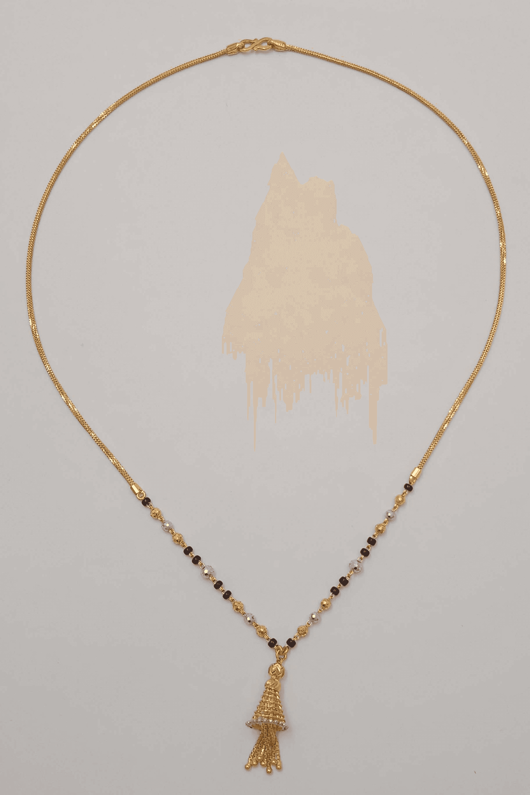 Rodium Finish Mangalsutra