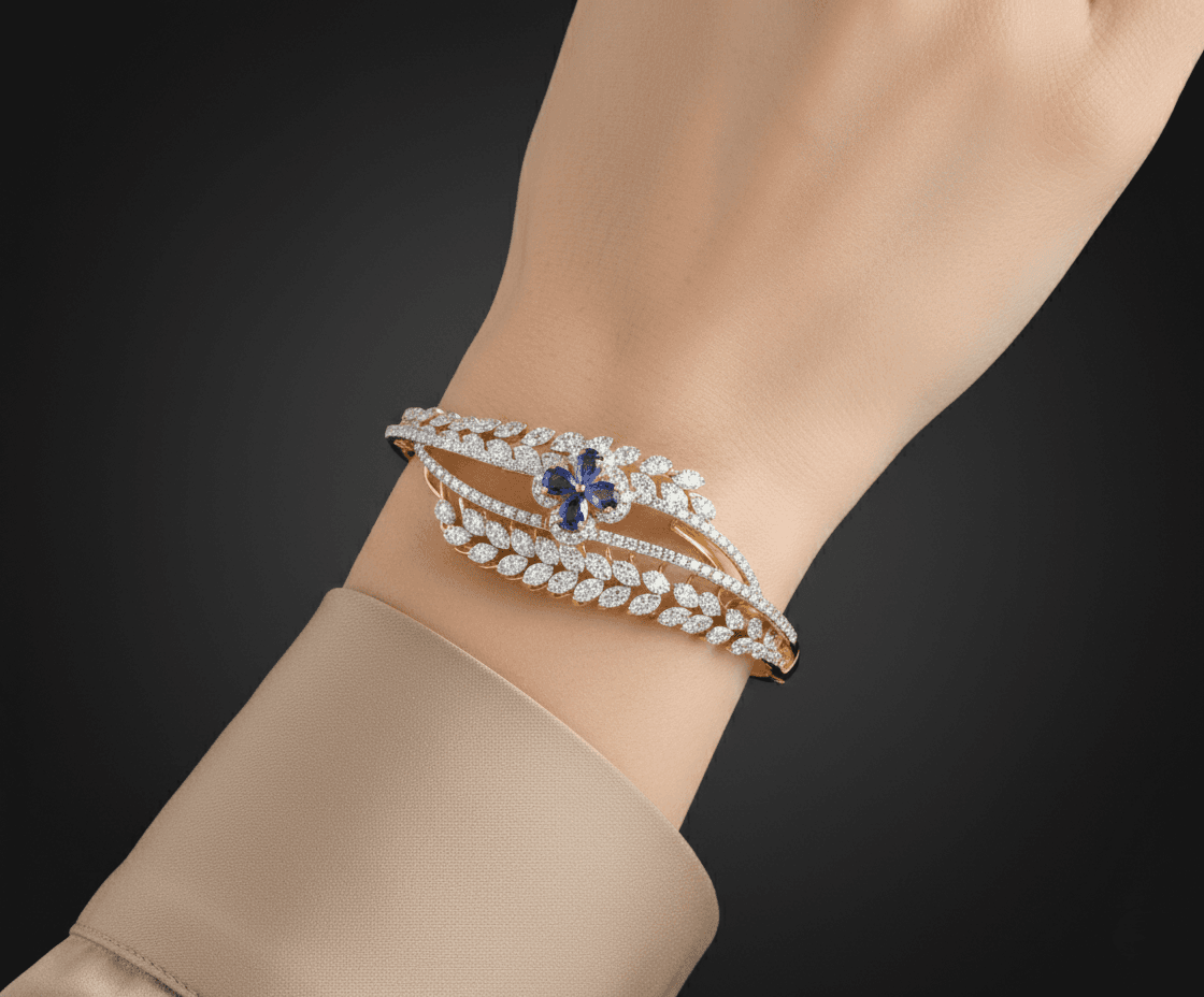 Gold D Bracelet