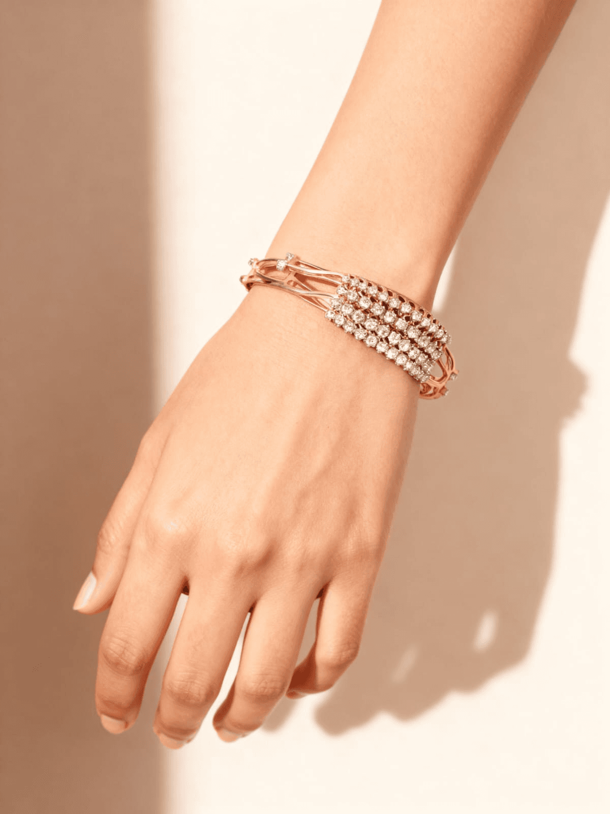 Gold D Bangle