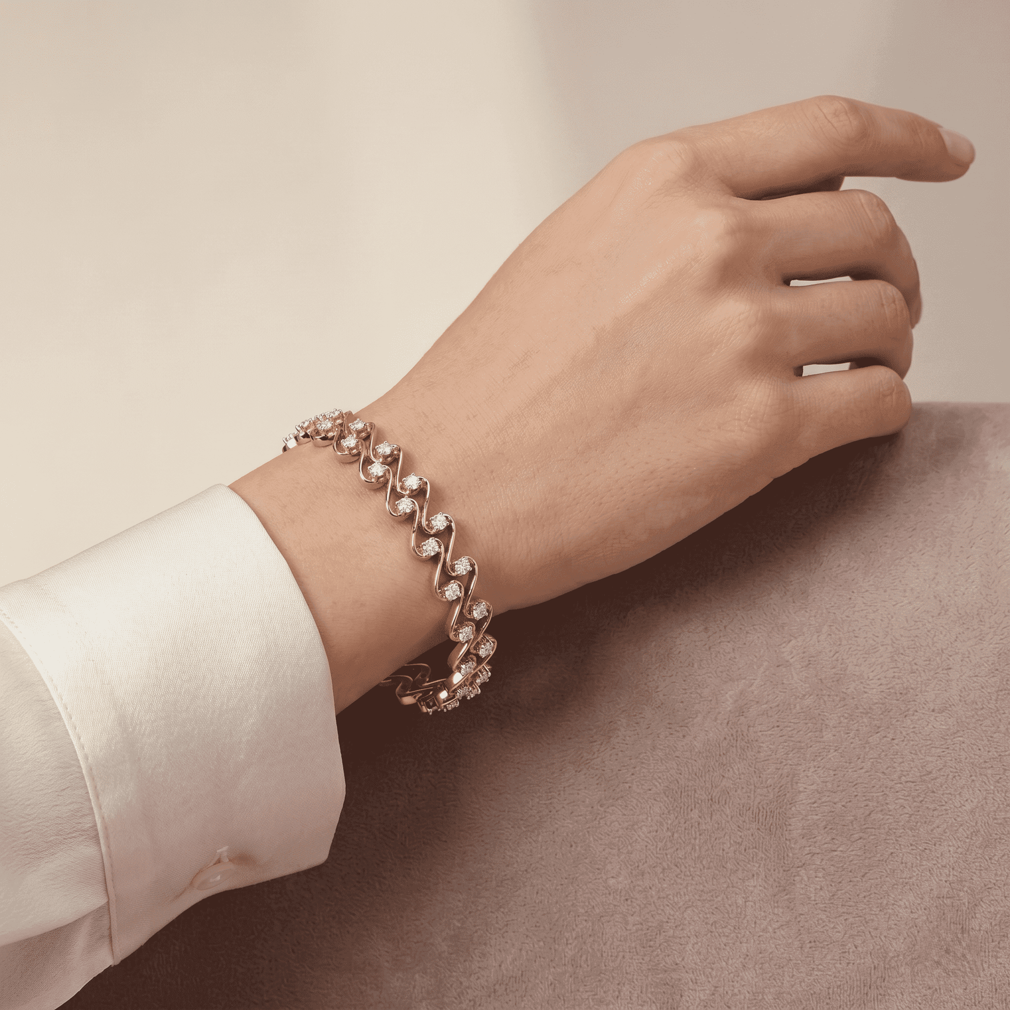 Gold D Bangle