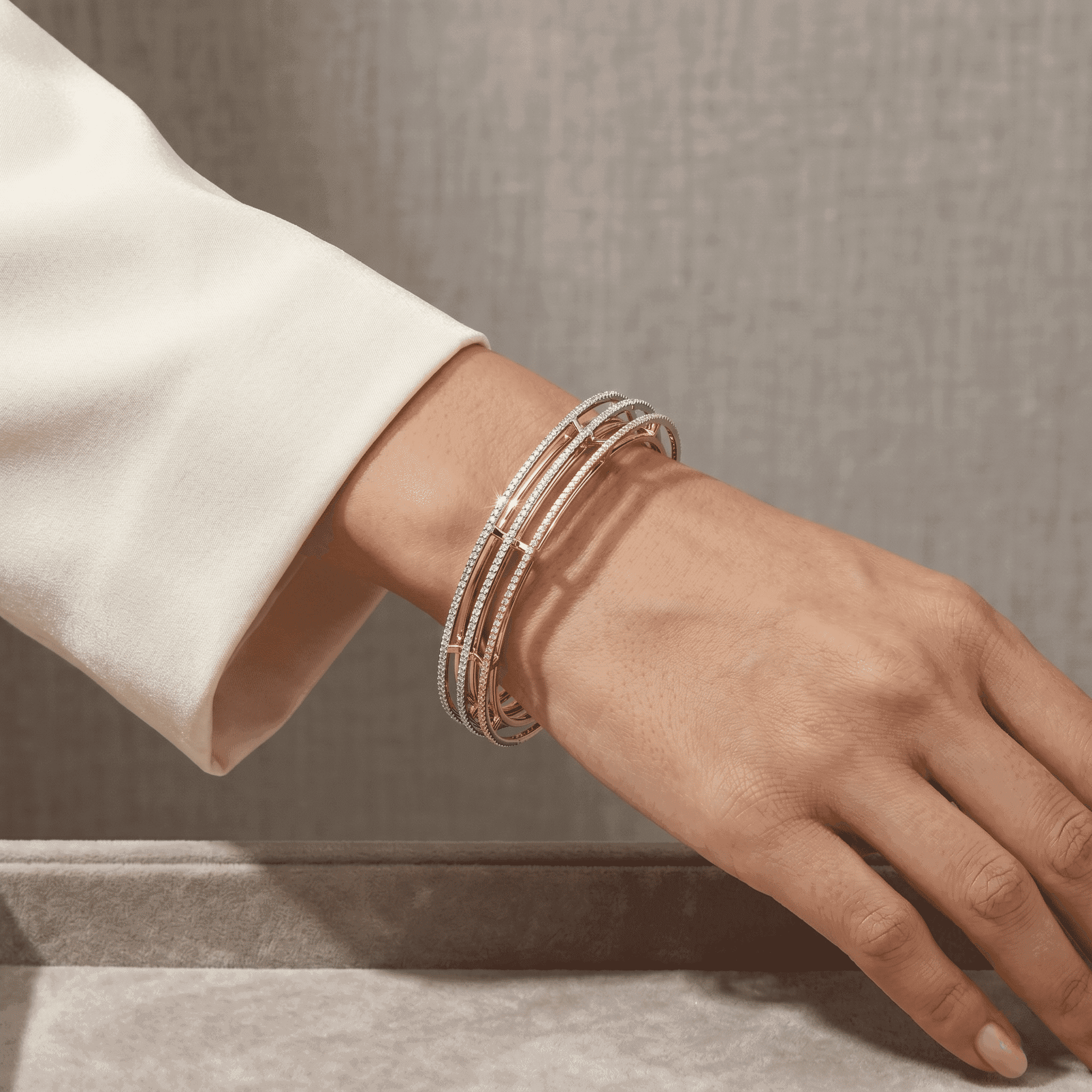Gold D Bangle