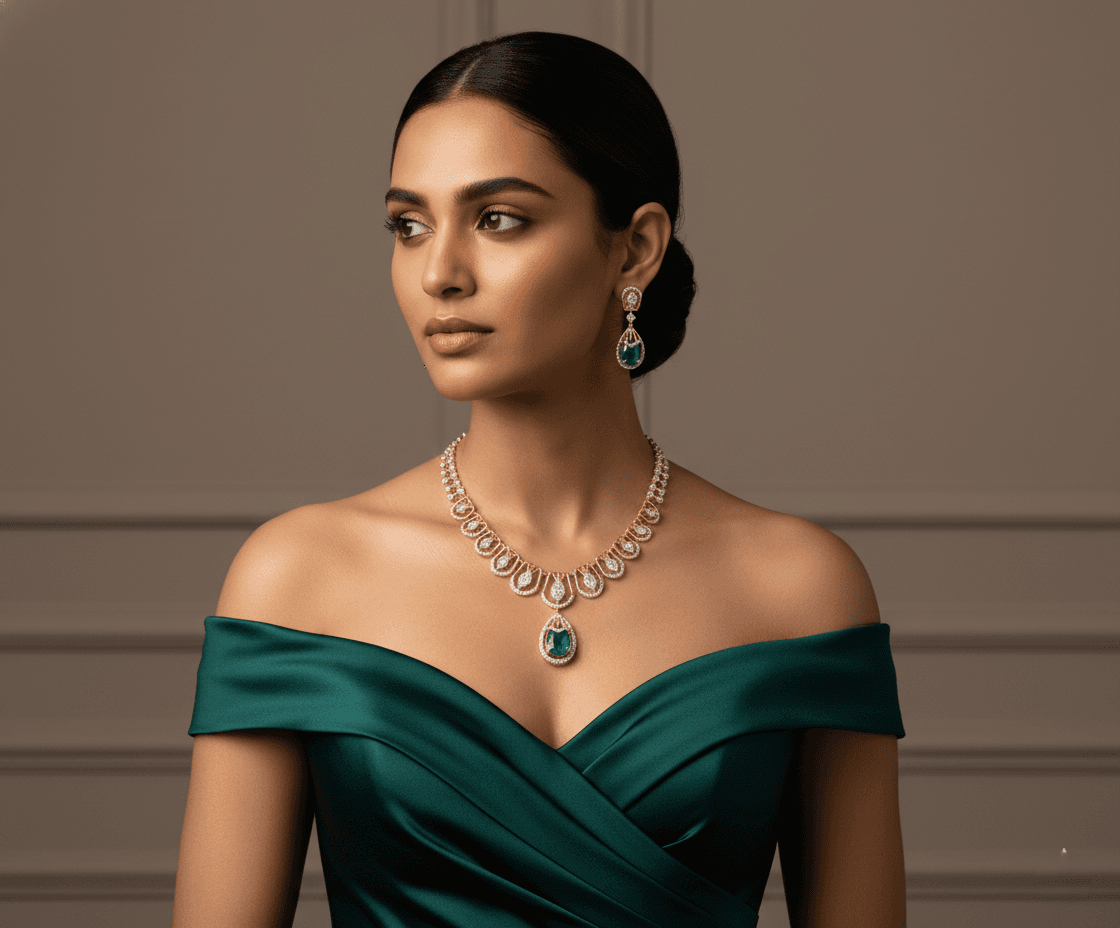 Gold D Necklace