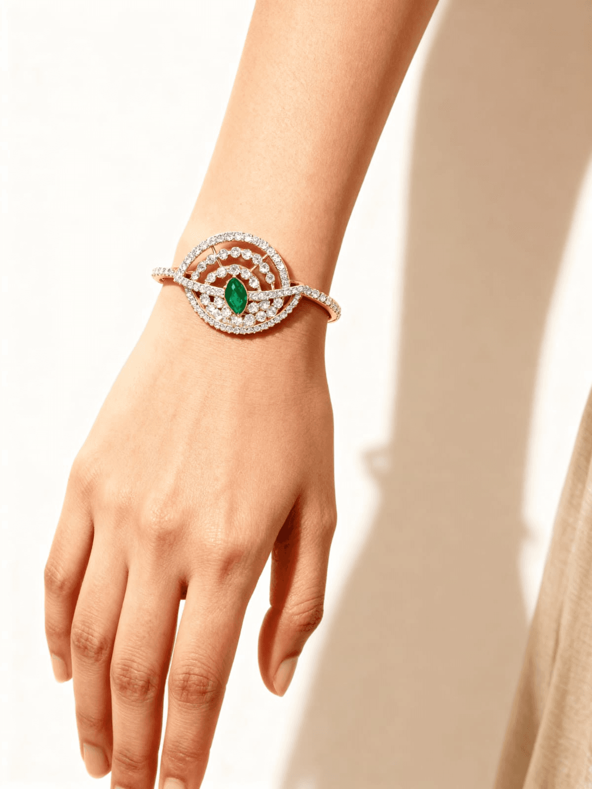 Gold D Bracelet
