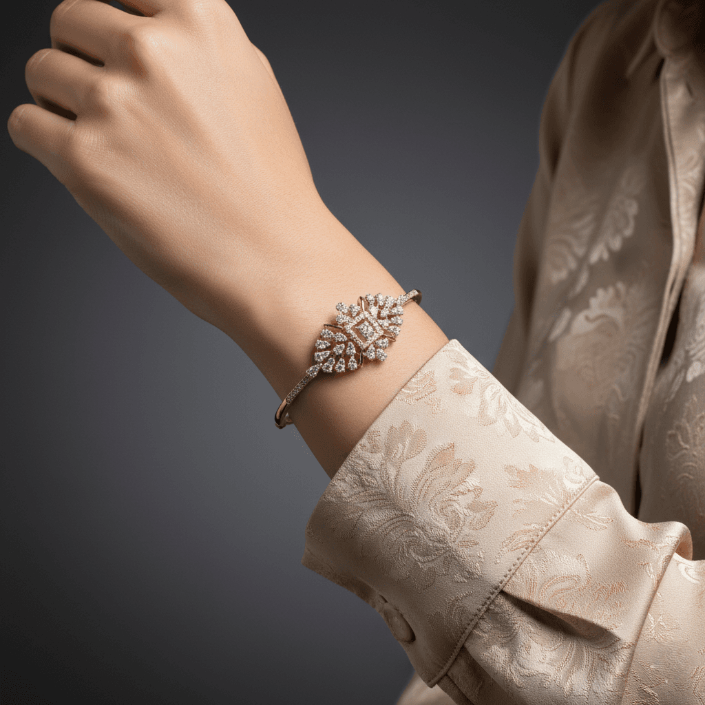 Gold D Bracelet
