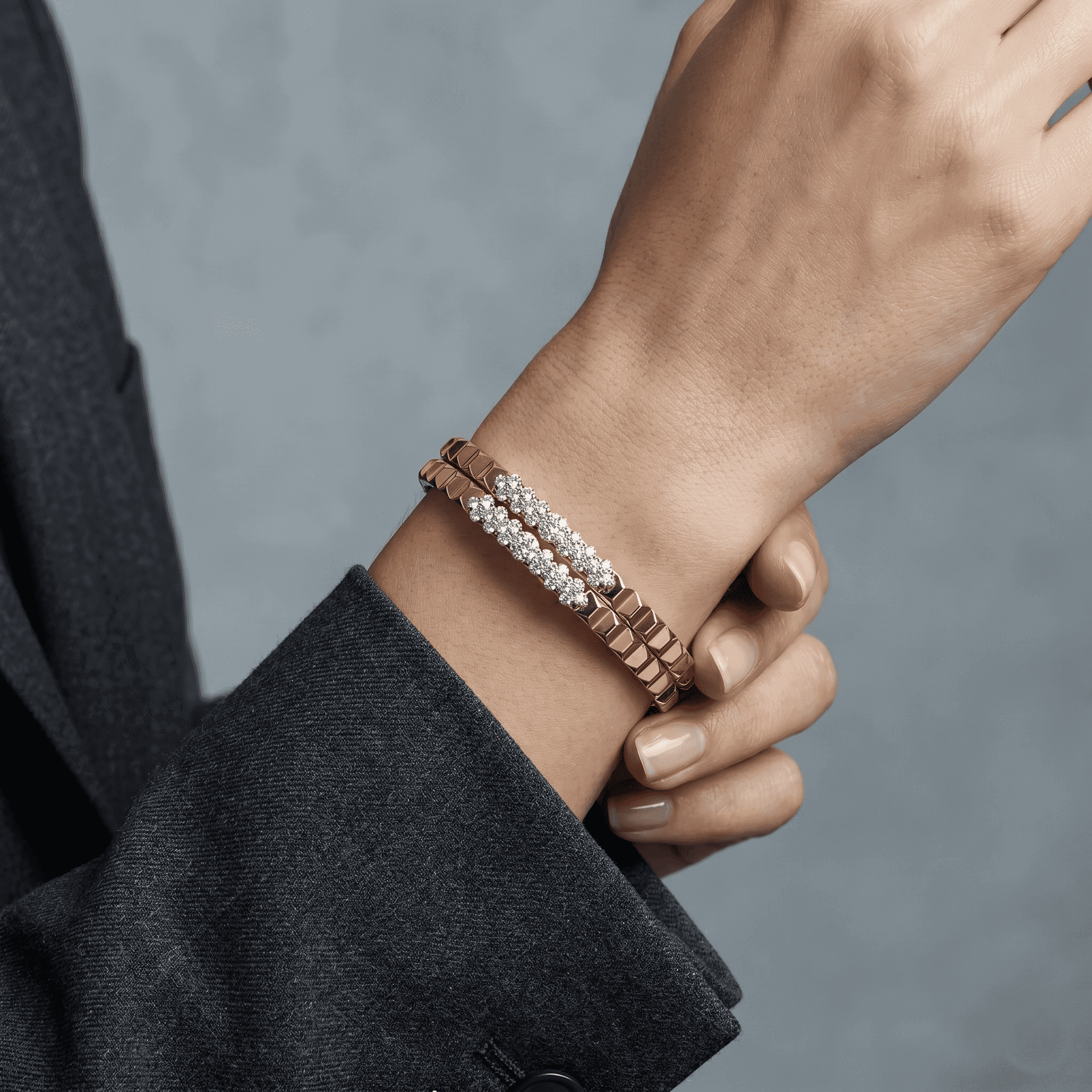 Gold D Bangle
